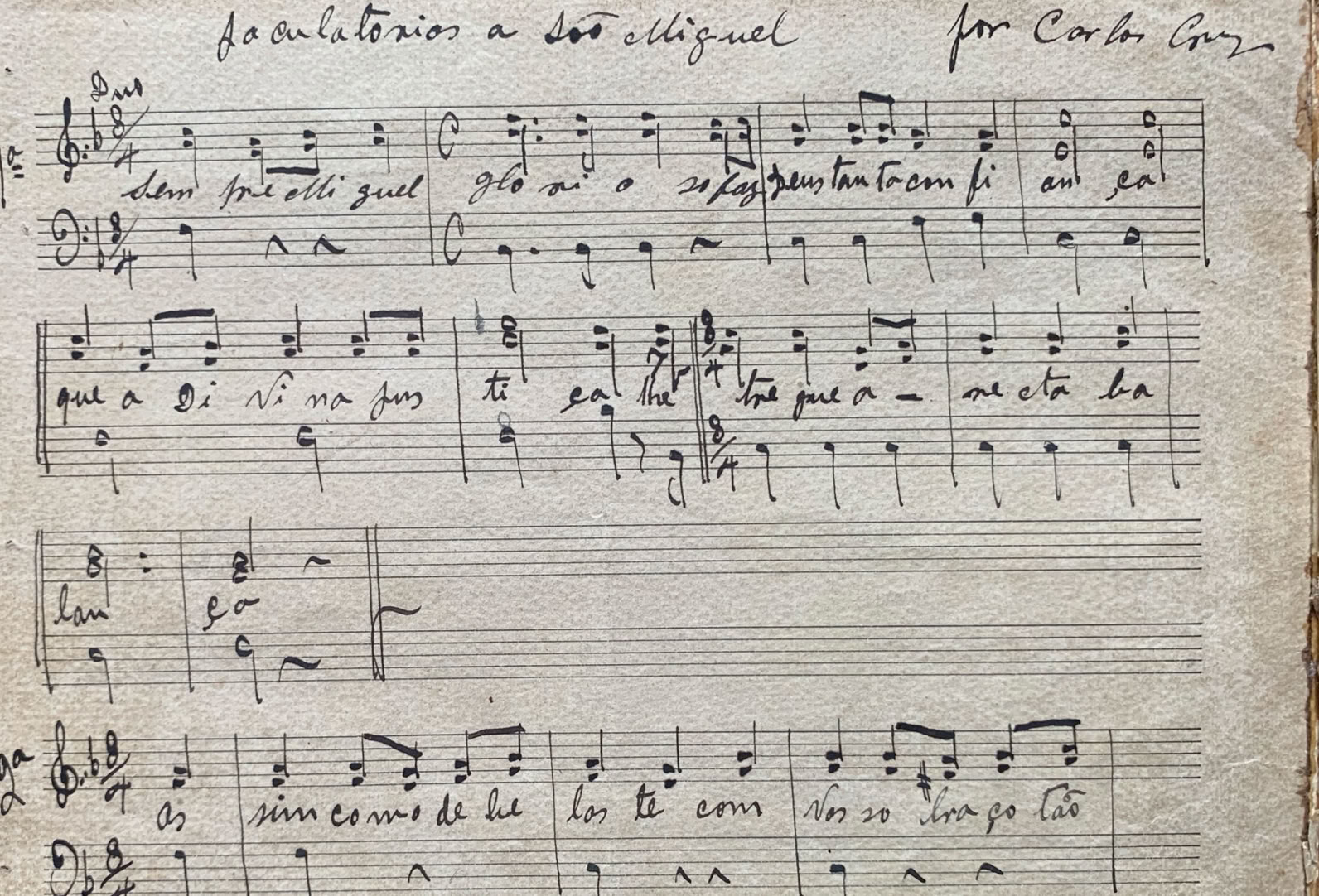 Jaculatórias de São Miguel de Carlos Cruz, São Paulo. Acervo A.A.Bispo